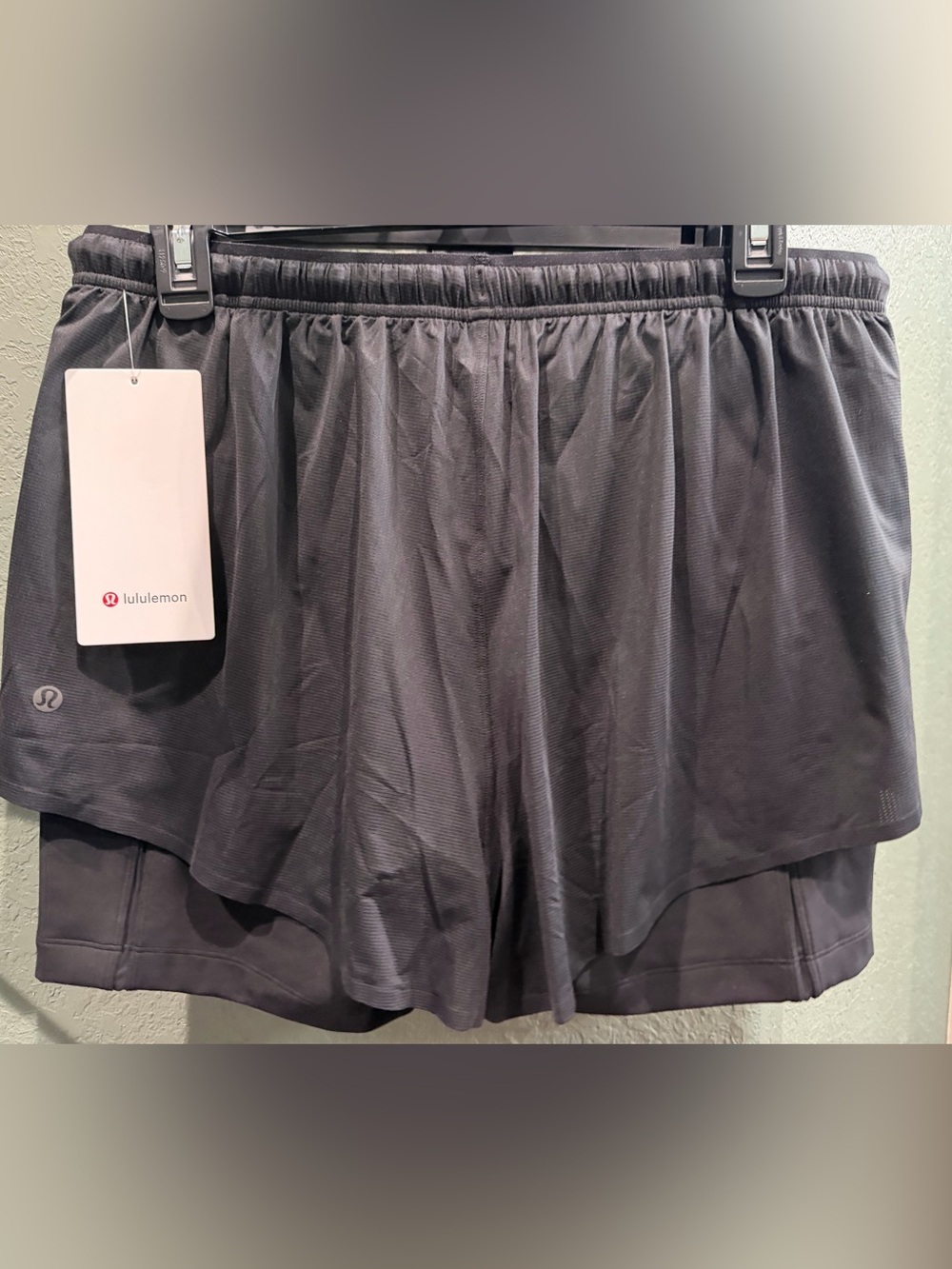 Lululemon 2 in 1 running shorts black